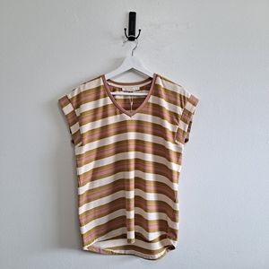 NWT Downeast Tony Top in Retro Stripe
